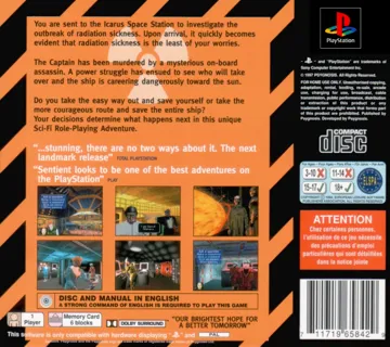 Sentient - Explore the Infinite (EU) box cover back